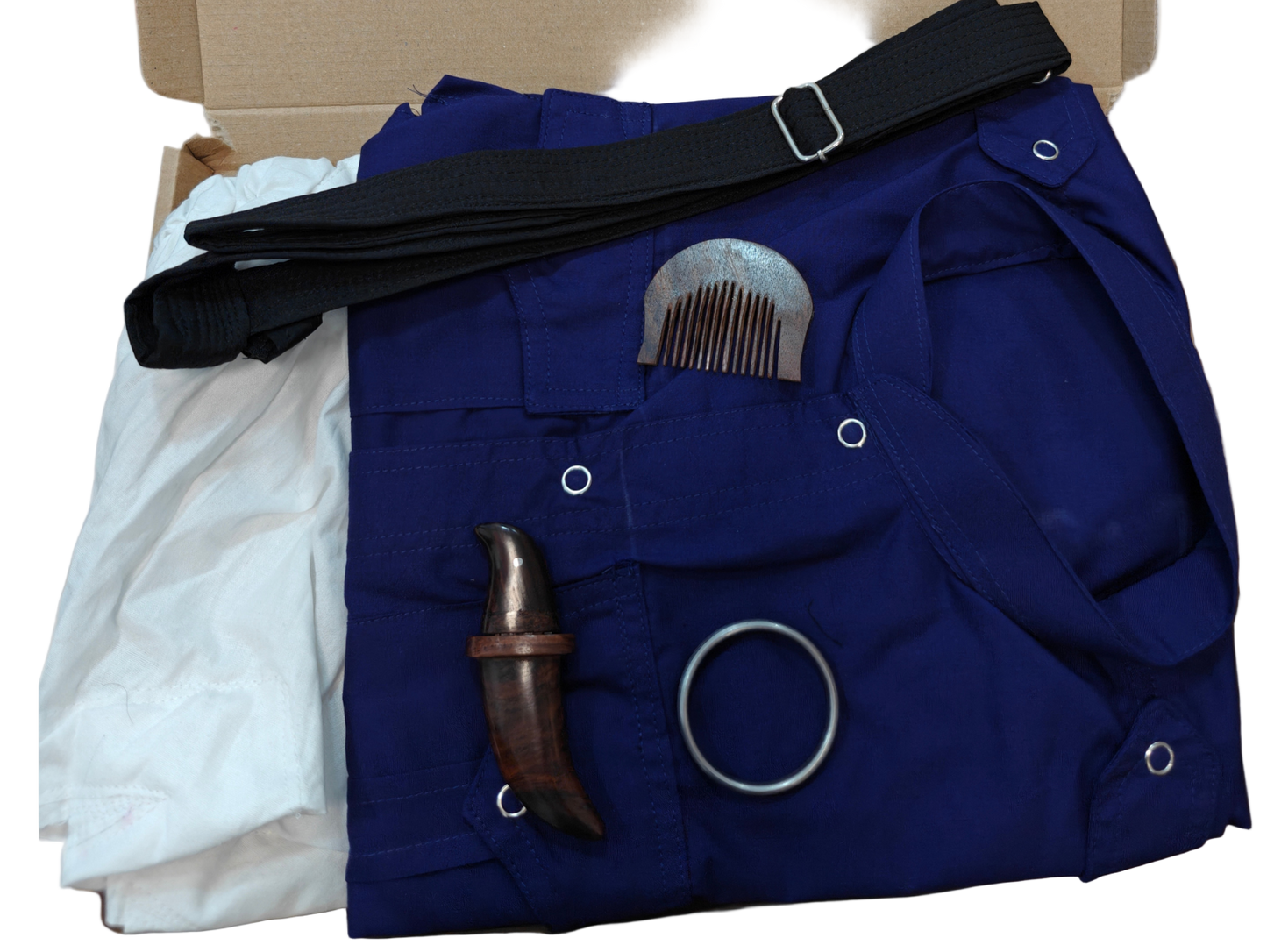 Navy Blue Bana Set with Kakkars for Nikka Jeha Khalsa's