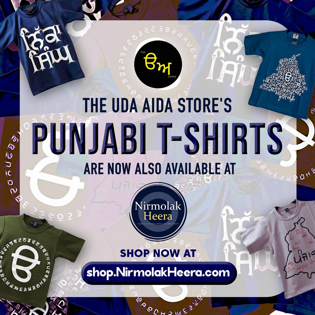 Wearing clothing with Punjabi letters