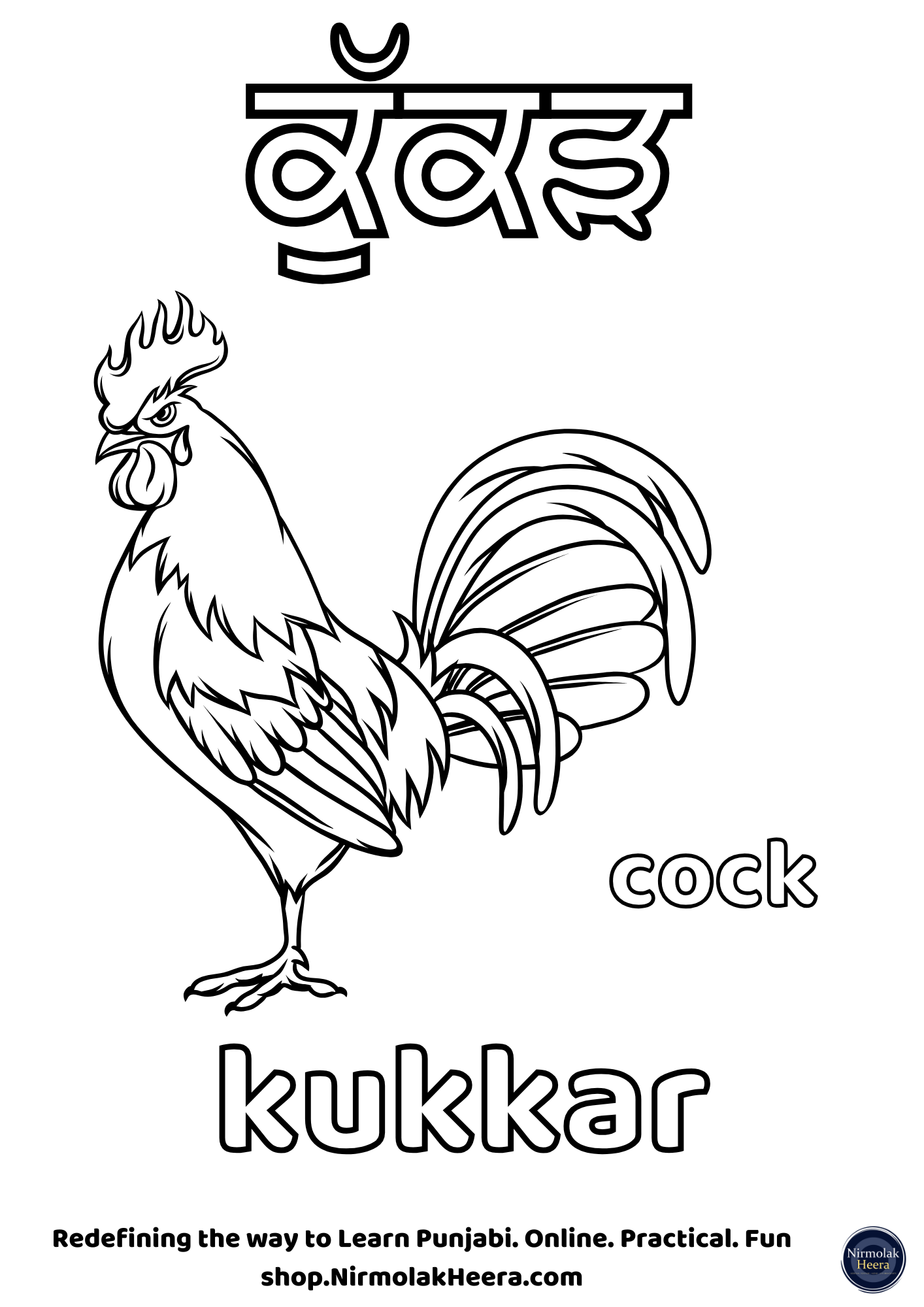 Birds Punjabi Punjabi Colouring Sheets Bundle [Digital Download]