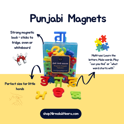 Punjabi Fridge Freezer Whiteboard Magnets