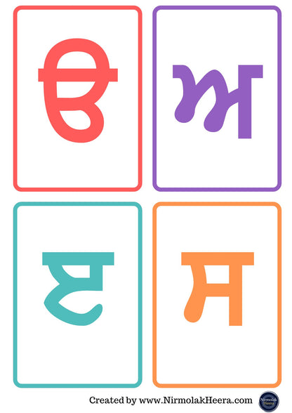 Punjabi Alphabet Flashcards [Digital Download]